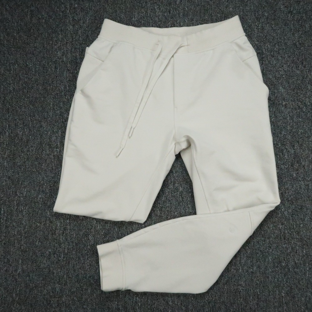 Lululemon Pants Mens Small Cream Off White City Sweat Jogger Athletic Stretch